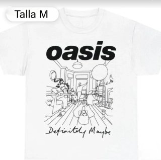 Camiseta Oasis Talla M Definitely Maybe