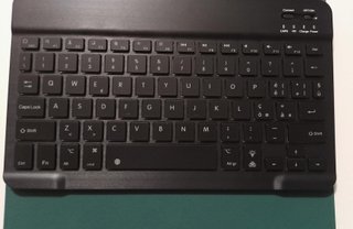Funda Teclado Bluetooth Tablet 9.7 AZERTY Verde