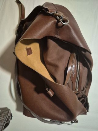 Bolso Piel Marrón Massimo Dutti