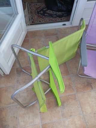 Silla plegable playa verde