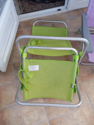Silla plegable playa verde