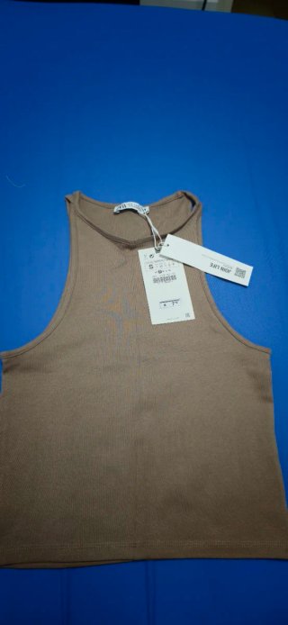 Top Zara Marrón Talla S