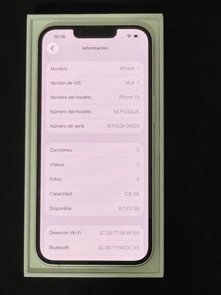 iPhone 13 128GB 86% Batería Perfecto Estado