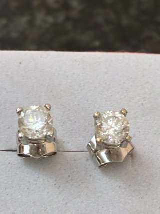 Pendientes Oro 18k Diamantes Naturales 1.06 Ct