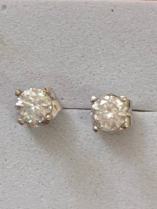 Pendientes Oro 18k Diamantes Naturales 1.06 Ct
