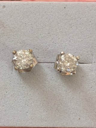 Pendientes Oro 18k Diamantes Naturales 1.06 Ct