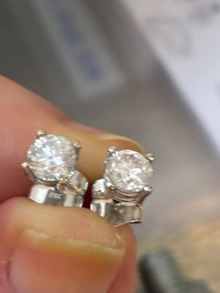Pendientes Oro 18k Diamantes Naturales 1.06 Ct