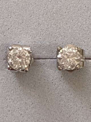 Pendientes Oro 18k Diamantes Naturales 1.06 Ct