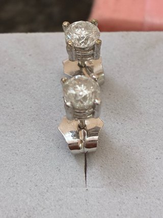 Pendientes Oro 18k Diamantes Naturales 1.06 Ct