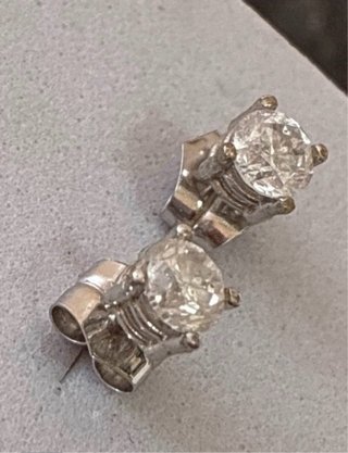 Pendientes Oro 18k Diamantes Naturales 1.06 Ct