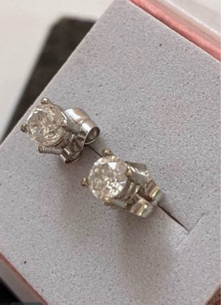 Pendientes Oro 18k Diamantes Naturales 1.06 Ct