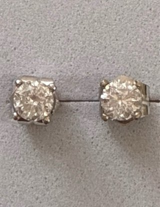 Pendientes Oro 18k Diamantes Naturales 1.06 Ct