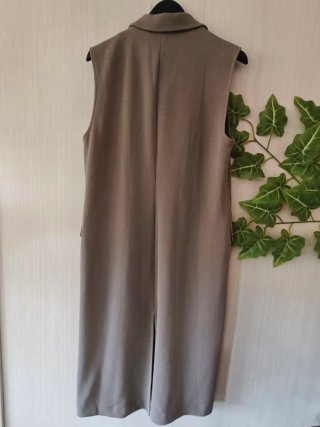 Chaleco Largo Estilo Blazer Pieces Nuevo talla S