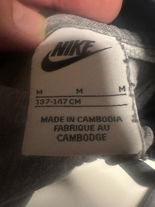 Chándal Nike gris y negro niño Talla M
