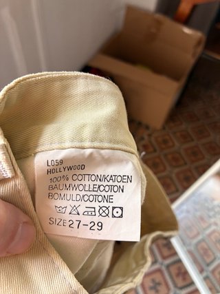 Shorts Lee Beige degradado amarillo