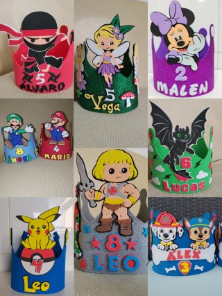 Coronas de Cumpleaños Personalizadas