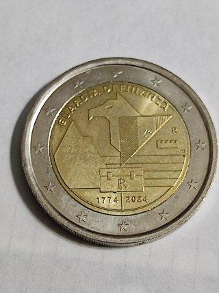 Moneta 2 Euro 2024 Guardia di Finanza FDC