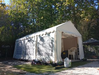 Carpa lona PVC resistente 3X6m todas estaciones