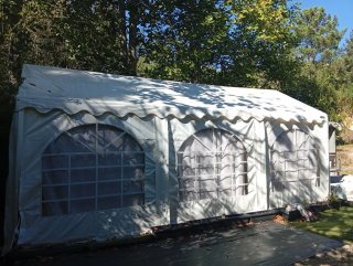 Carpa lona PVC resistente 3X6m todas estaciones