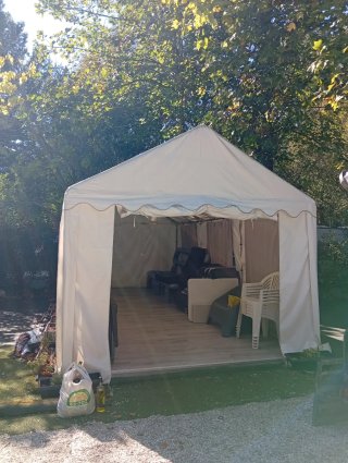 Carpa lona PVC resistente 3X6m todas estaciones