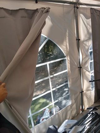 Carpa lona PVC resistente 3X6m todas estaciones