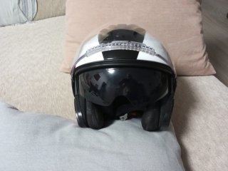 Casco Moto LS2 Verso Negro/Blanco/Rojo
