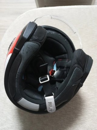 Casco Moto LS2 Verso Negro/Blanco/Rojo