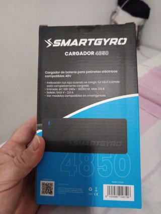 Cargador SmartGyro 4850 para Patinete Eléctrico