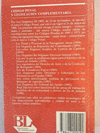 Código penal y legislación complementaria