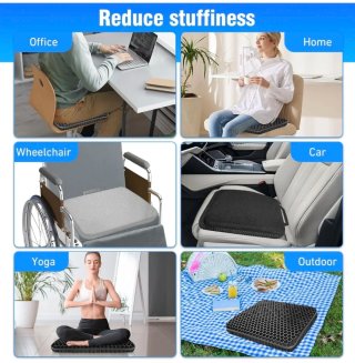 NUEVO‼️Cojín de Gel Ergonómico con Funda
