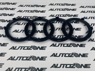 Emblema Audi negro brillo para parrilla 273x95 mm