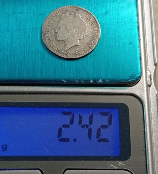 ESPAÑA 50 CENT Plata - 1894 - Alfonso XIII