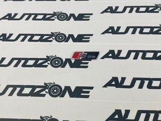 Emblema adhesivo S Line negro para volante de Audi