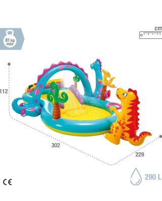 Centro de Juegos Hinchable Dinos Intex