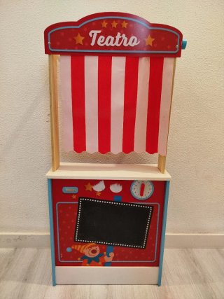 Teatro y Mercadillo de Madera para Niños