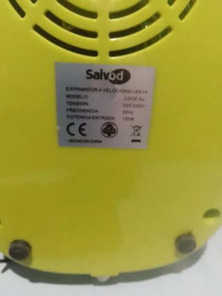 Extractor de zumos naturales Saivod baja velocidad