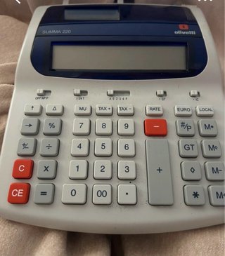 Calculadora con impresora Olivetti Summa 220