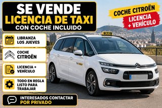 Licencia de Taxi con Coche Citroën