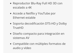 Reproductor Blu-ray Panasonic DMP-BDT167EG