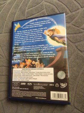 Peter Pan en el Regreso al País de Nunca Jamás DVD