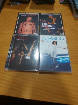 DVDs Rosana, Miguel Bosé y Fito y Fitipaldis