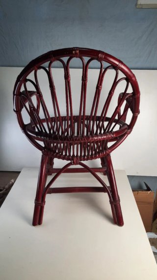 Sillón Vintage de Ratán y Bambú