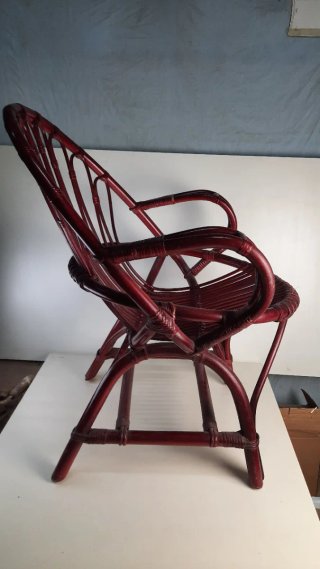 Sillón Vintage de Ratán y Bambú