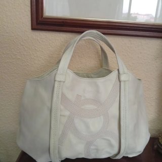 Bolso Piel Purificación García Beige