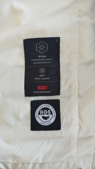 Abrigo Levi's Blanco Talla XS