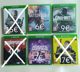 Lote 6 Juegos Xbox One: Cyberpunk, Witcher, Call o