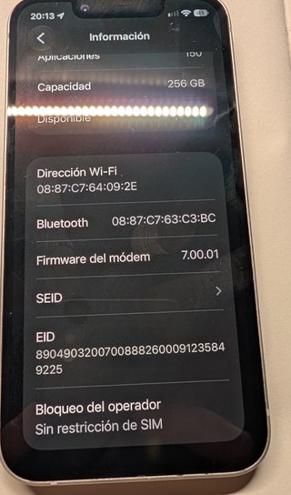 iPhone 13 mini 256GB Blanco