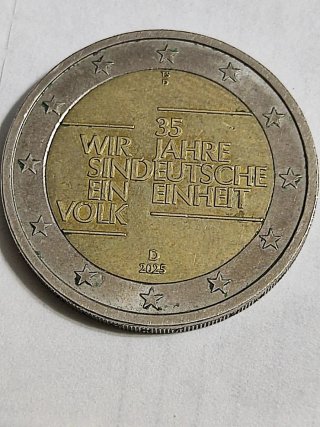 Moneta 2 Euro Commemorativa Germania 2025