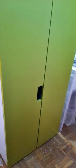 Armario puertas verdes, modelo Stuva ikea