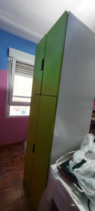 Armario puertas verdes, modelo Stuva ikea